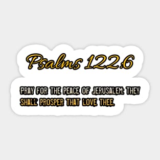 Psalms 122:6 Sticker